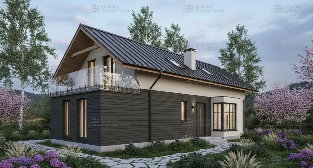 Проект Двухэтажный дом 8 на 16, 150 м2