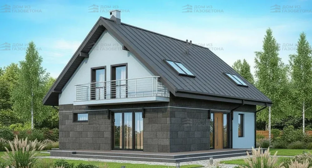 Проект Двухэтажный дом 10 на 12, 146 м2