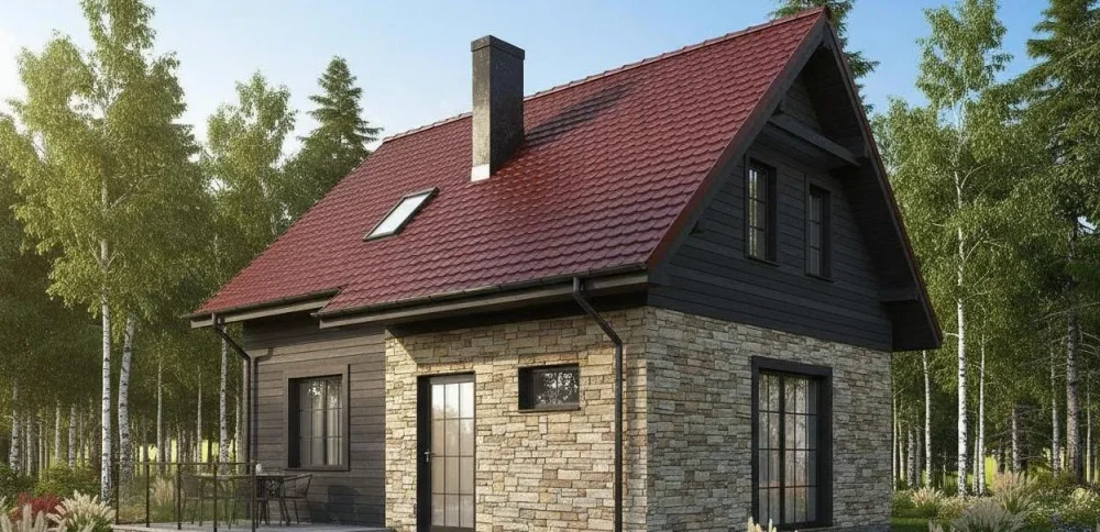 Проект Двухэтажный дом 8 на 7, 69 м2