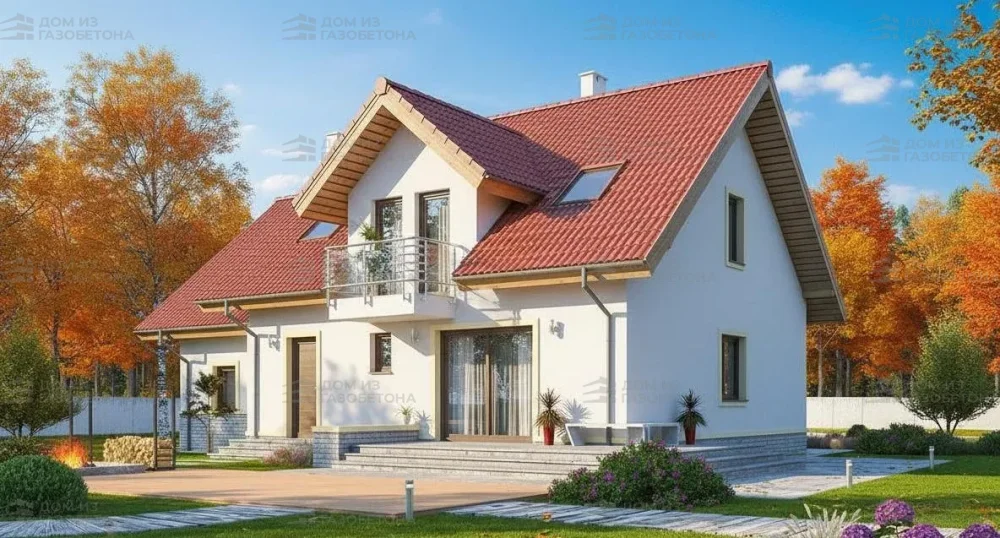 Проект Двухэтажный дом 13 на 10, 177 м2