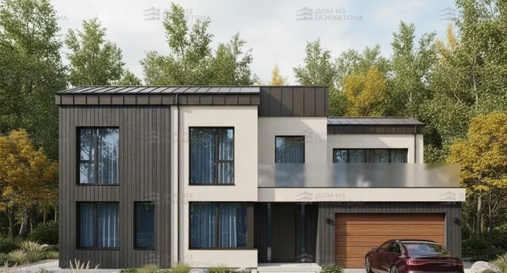 Проект Двухэтажный дом 14 на 11, 191 м2