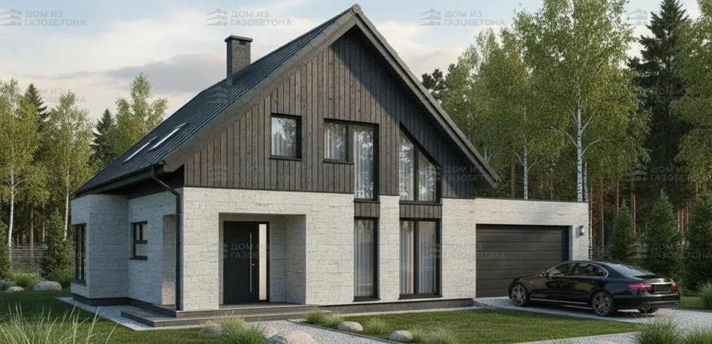 Проект Двухэтажный дом 19 на 10, 198 м2