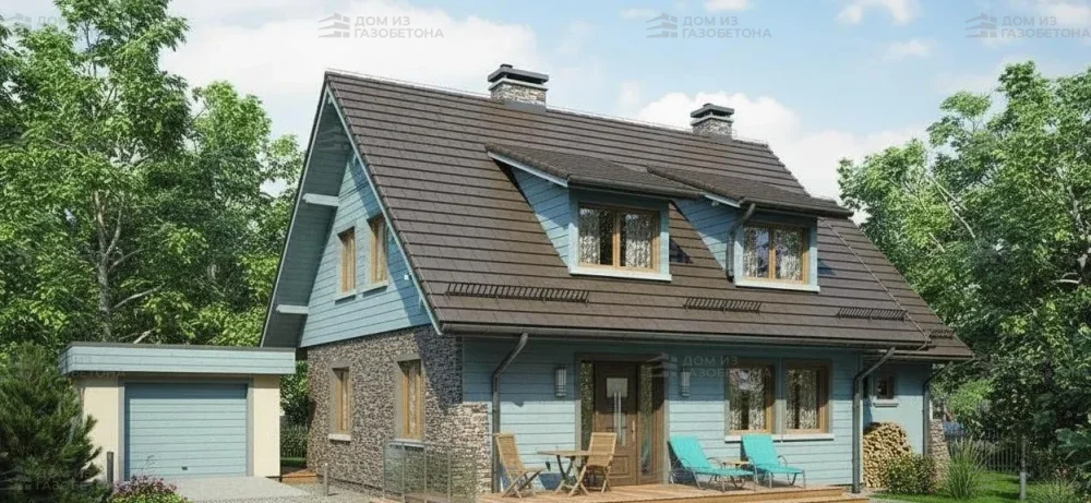 Проект Двухэтажный дом 13 на 8, 190 м2