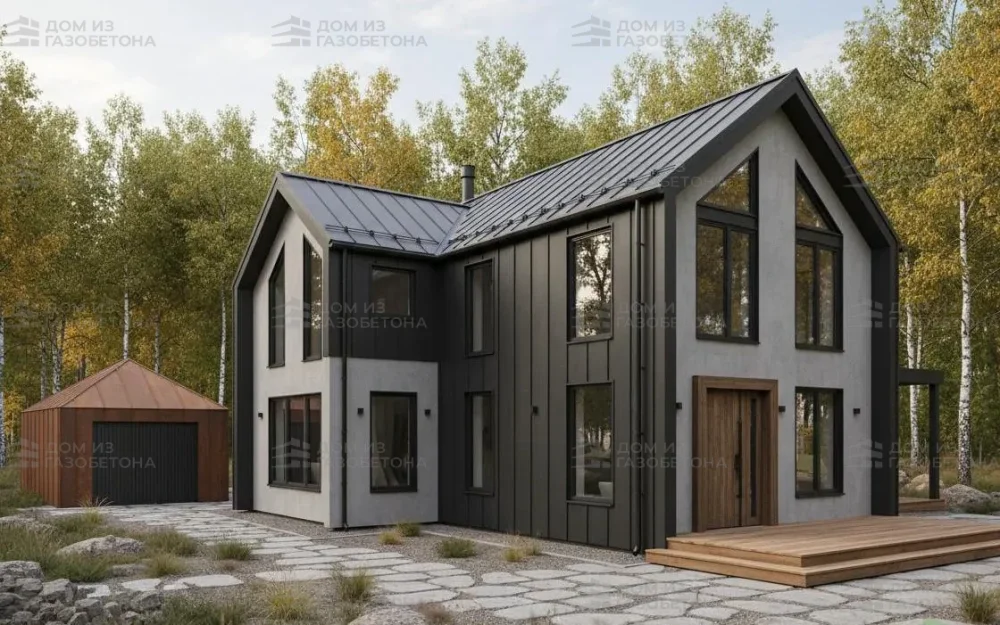 Проект Двухэтажный дом 15 на 10, 261 м2