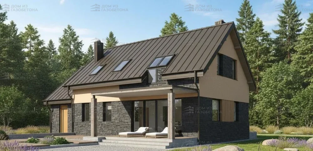 Проект Двухэтажный дом 15 на 9, 142 м2