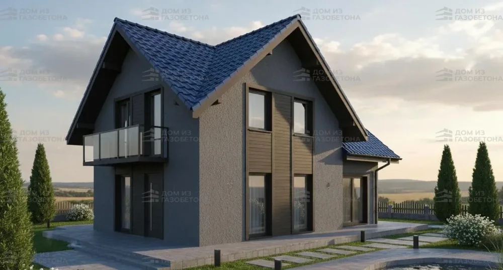 Проект Двухэтажный дом 11 на 11, 161 м2